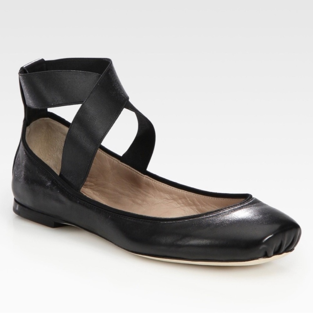 Chloe Black Ballet Flats- 37